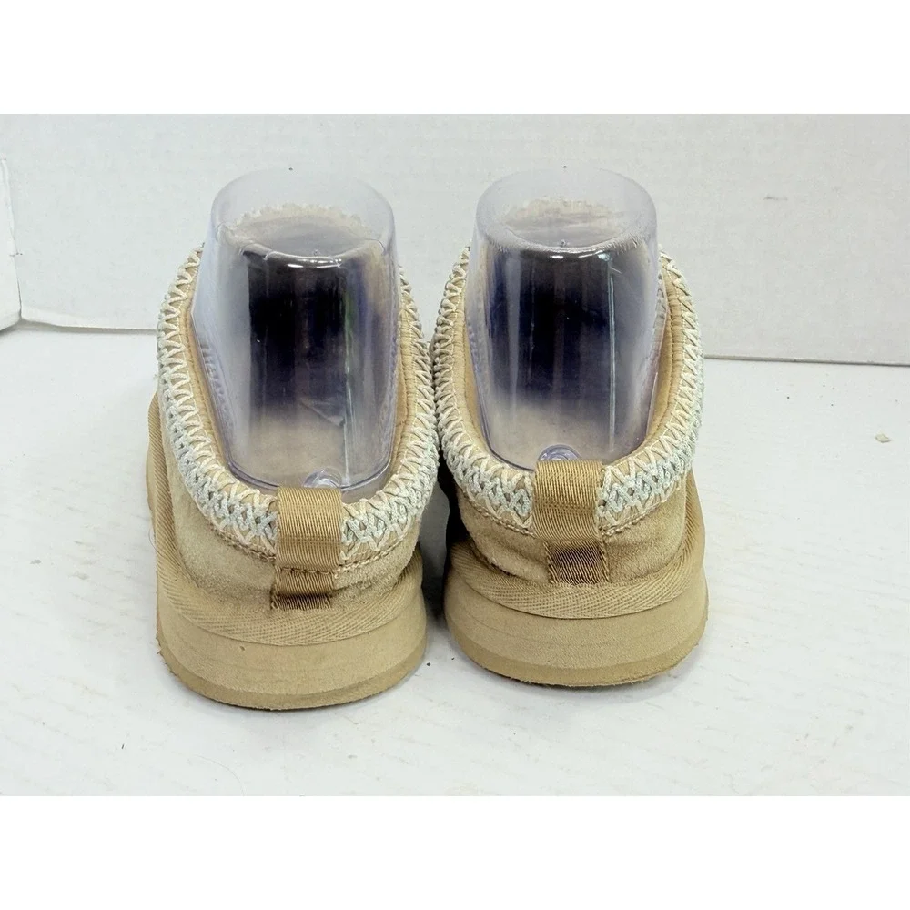 UGG‎ Tazz Platform Slippers Mustard Seed Suede Youth US 4 Kids 1143774K